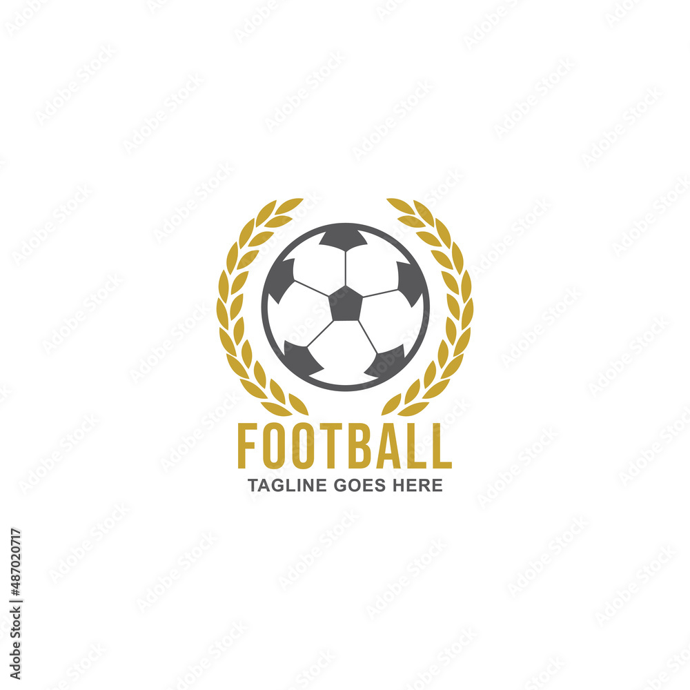 Soccer club emblem. Football badge shield logo, soccer ball team game club elements, Vector Logo Illustration Fit to championship or team Soccer club emblem. Football badge shield logo, soccer ball team game club elements, Vector Logo Illustration Fit to championship or team