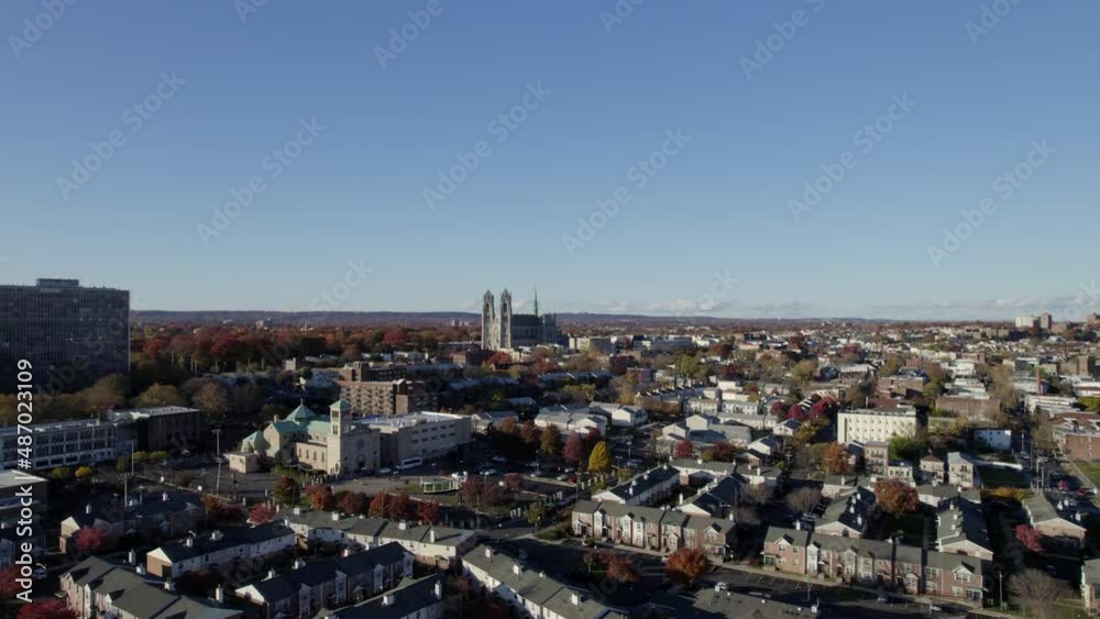 Drone Staten Island church Background Drone Staten Island church Background