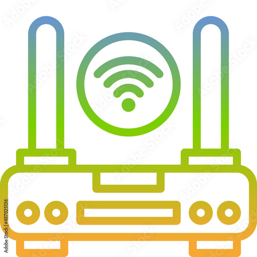 internet of things gradient icon