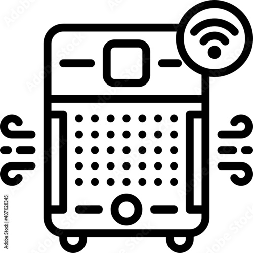 air purifier line icon