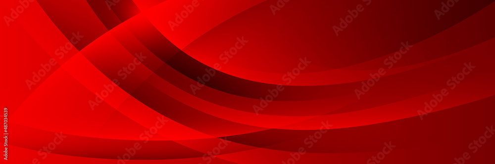 Abstract red gradient curve horizontal banner background. Trendy elegant  pattern element. Modern colorful curve texture design. Suit for header,  poster, cover, website, banner, presentation Stock Vector | Adobe Stock