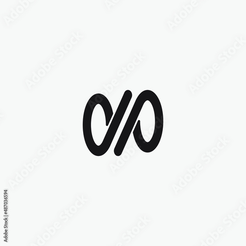 Initial letter DP monogram logo design.