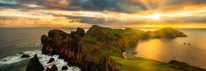 Leinwandbilder Panoramafotos Madeira Ponta de São Lourenço Panorama  © Piotr Krzeslak