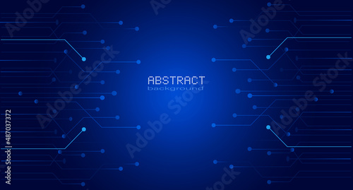 Electronic motherboard illustration. Hi-tech digital technology and engineering. Digital technology backdrop.