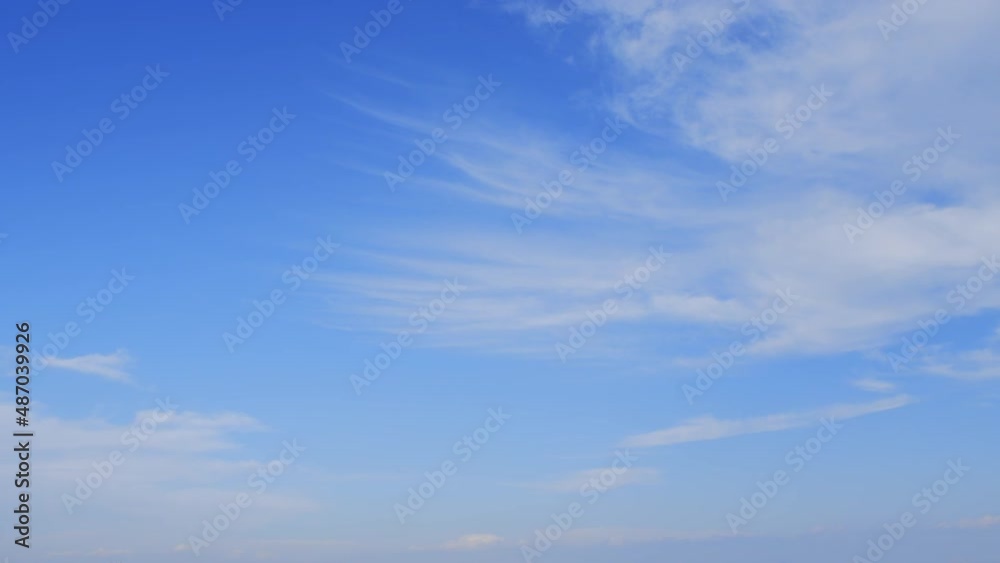 Blue sky with fluffy cloud time lapse on a sunny day 4k footage. Blue sky with fluffy cloud time lapse on a sunny day 4k footage.