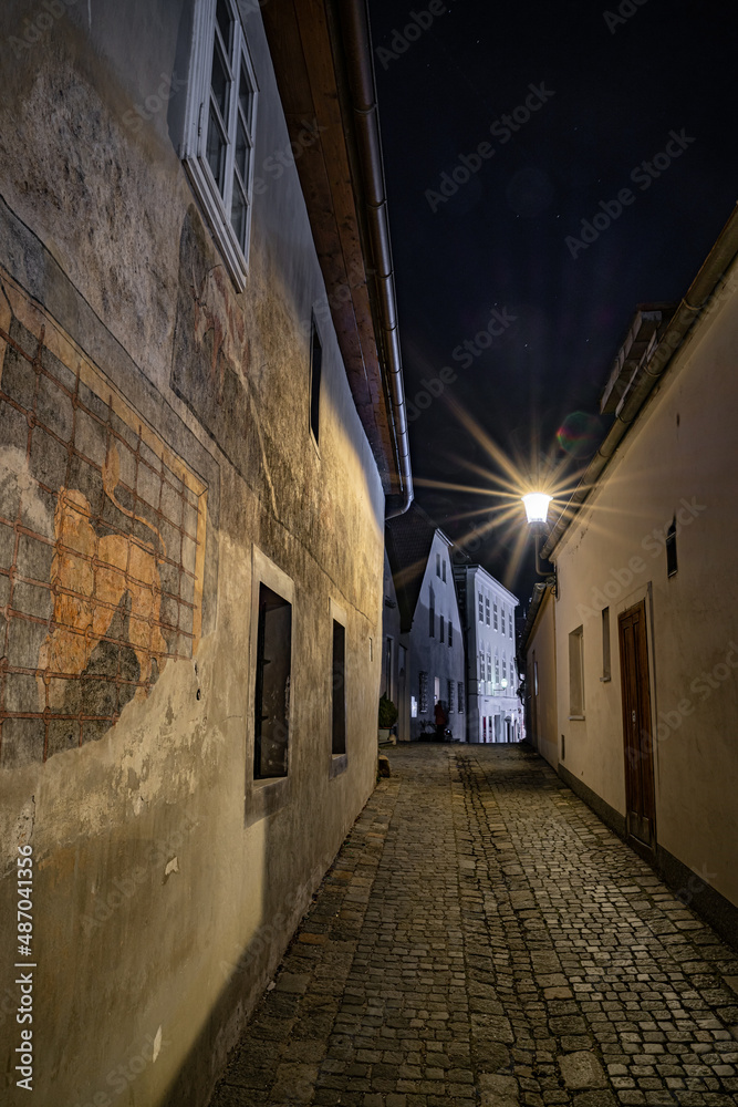 Obraz premium Melk bei Nacht - Wachau Niederösterreich