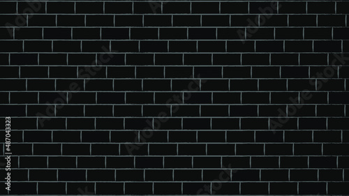 vector illustration background black brick wall