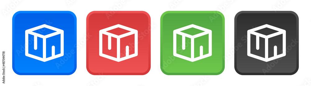 Box icon set. Package or parcel icon vector illustration. Box icon set. Package or parcel icon vector illustration.