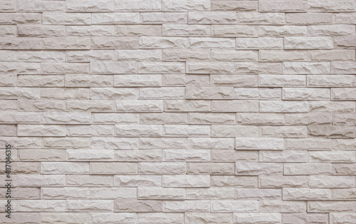 Cream and beige brick wall texture background. Brickwork old vintage brick wall backdrop.