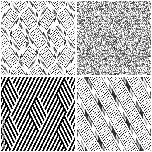 4 different vector patterns in the same package(eps). One pattern is paid and 3 are free (white dividing lines)
