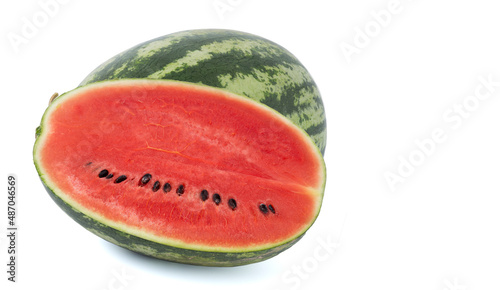 slice of watermelon. isolated on white background.