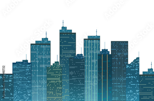 city ​​building vector illustration simple set white background