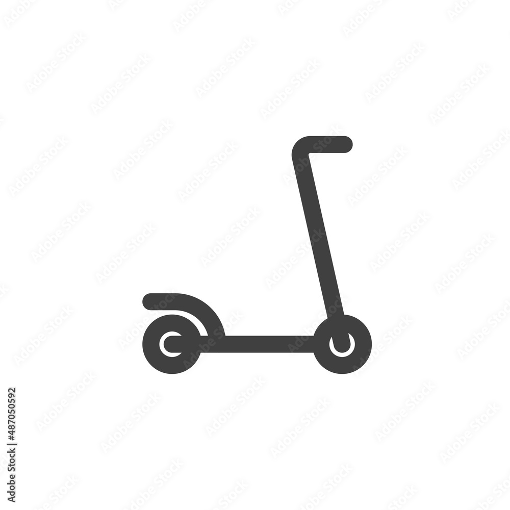 Kick scooter line icon Kick scooter line icon