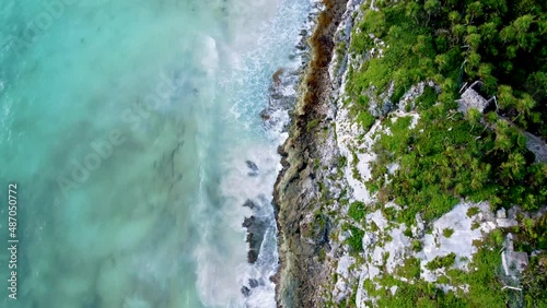 Wallpaper Mural Caribbean Sea, Tulum Beach in Mexico Torontodigital.ca