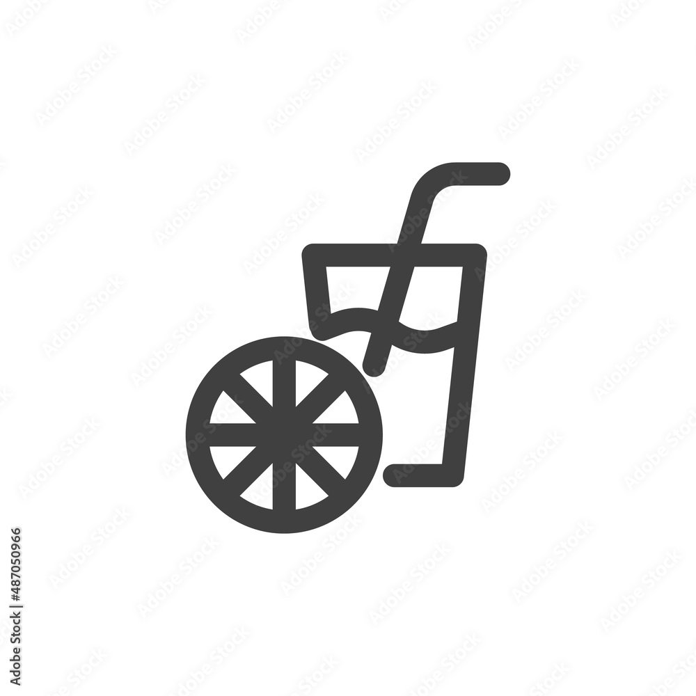 Fresh juice line icon Fresh juice line icon