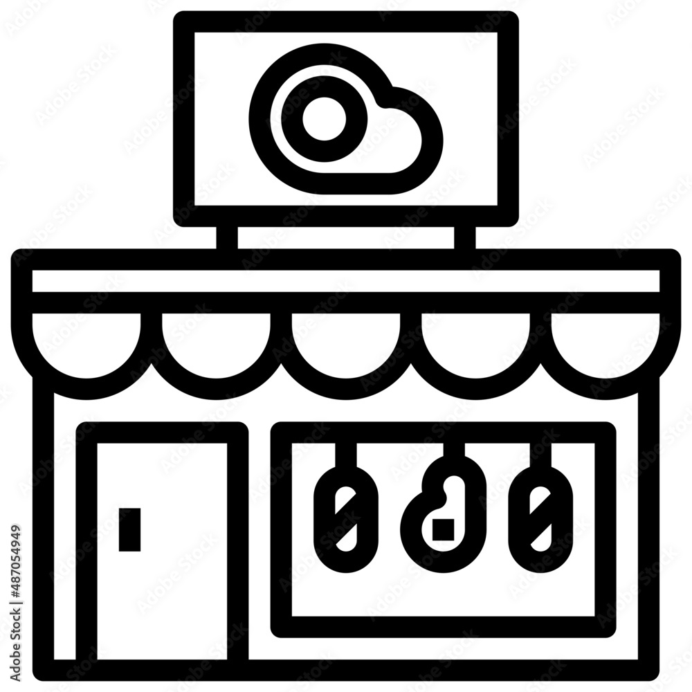 BUTCHER line icon,linear,outline,graphic,illustration BUTCHER line icon,linear,outline,graphic,illustration