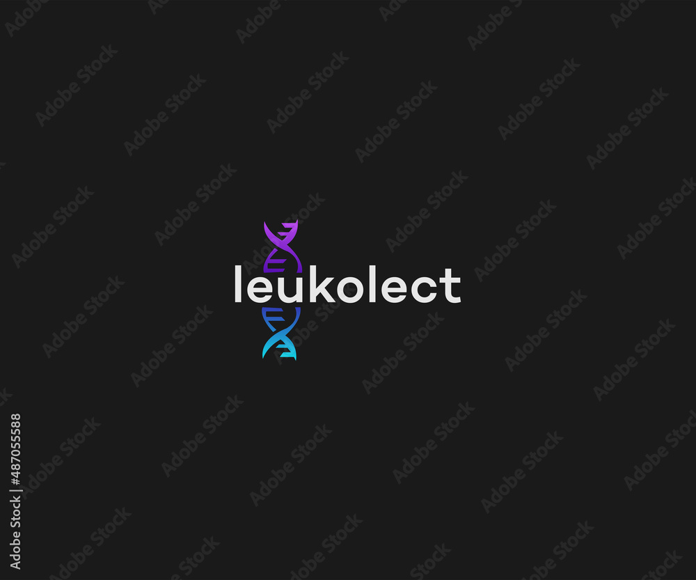 DNA RNA Logo Design Template Vector Graphic Branding Element. Stock ...