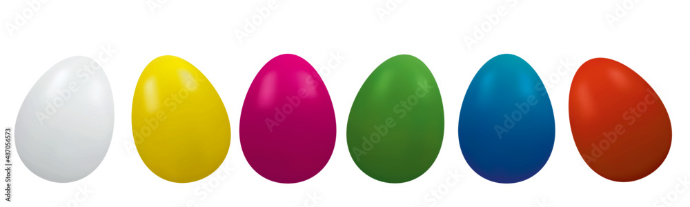 Easter eggs on white background. Easter concept. Top view Easter eggs on white background. Easter concept. Top view