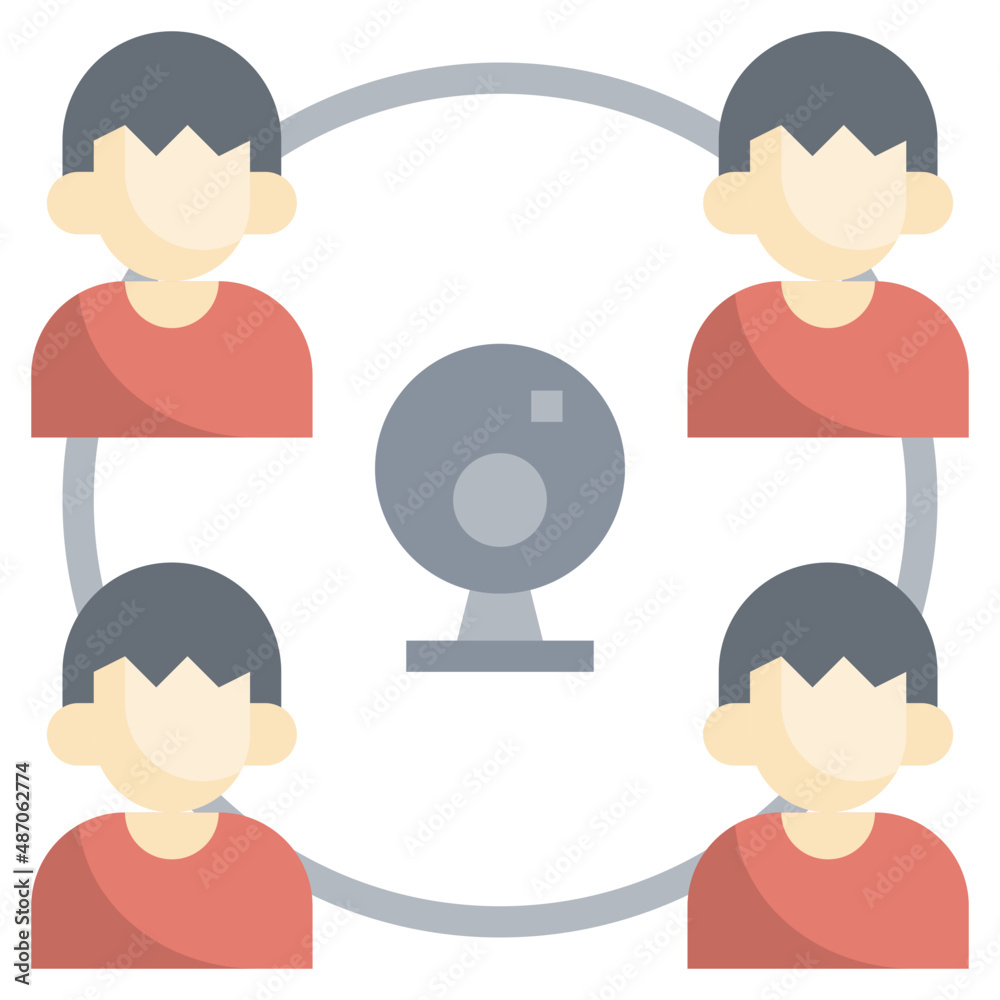 GROUP MEETING flat icon,linear,outline,graphic,illustration GROUP MEETING flat icon,linear,outline,graphic,illustration