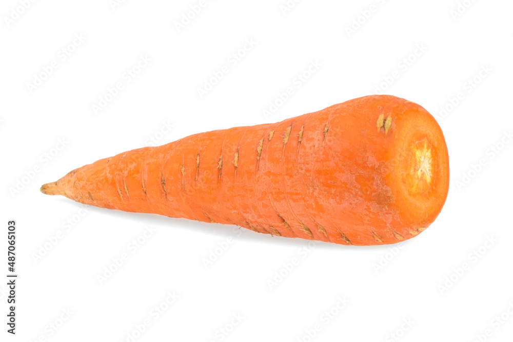 Fresh organic carrot isolated on white background. Fresh organic carrot isolated on white background.