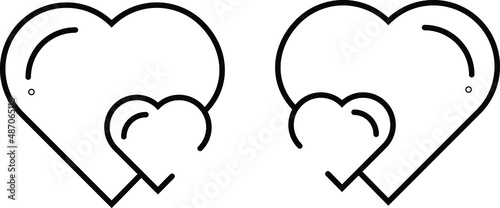 Premium set of heart line icons. Simple pictograms pack. Stroke vector illustration on a white background. Modern outline style icons collection
