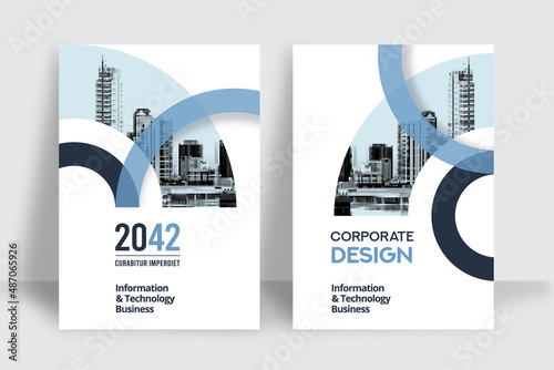 City Background Business Book Cover Design Template