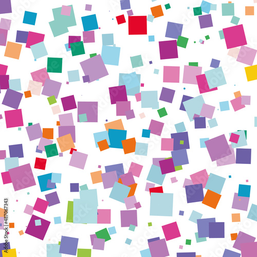 seamless pattern with colorful cubes