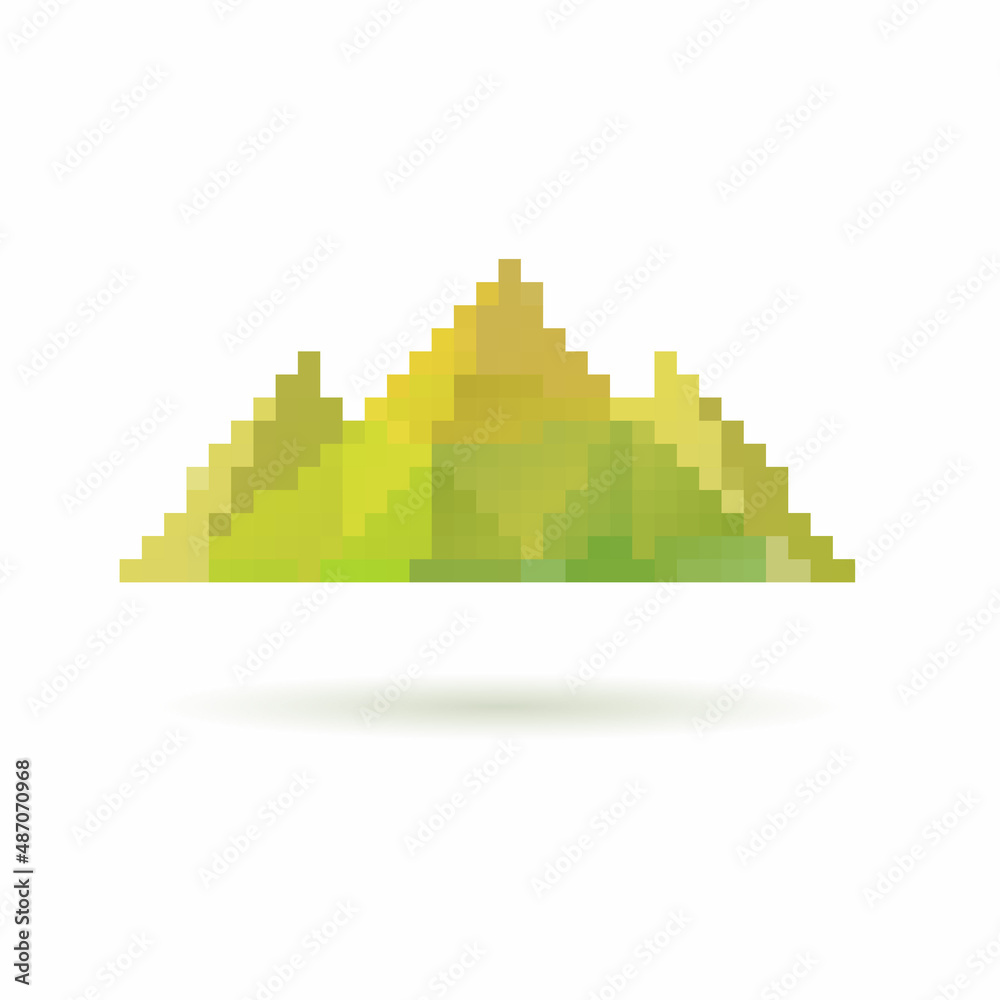 Mountain abstract isolated on a white backgrounds, vector illustration