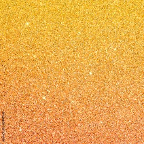Yellow Orange Gradient Sparkling Glittery Background