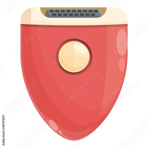 Epilation tool icon cartoon vector. Hair removal. Skin body