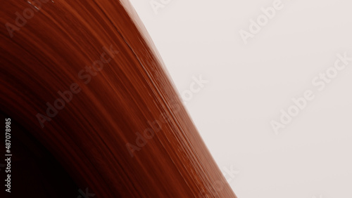 Fototapeta Naklejka Na Ścianę i Meble -  Abstract wooden curved object - background, 3d illustration (rendering)