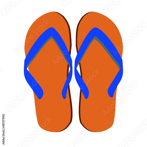 illustration vector design flip flop sandals