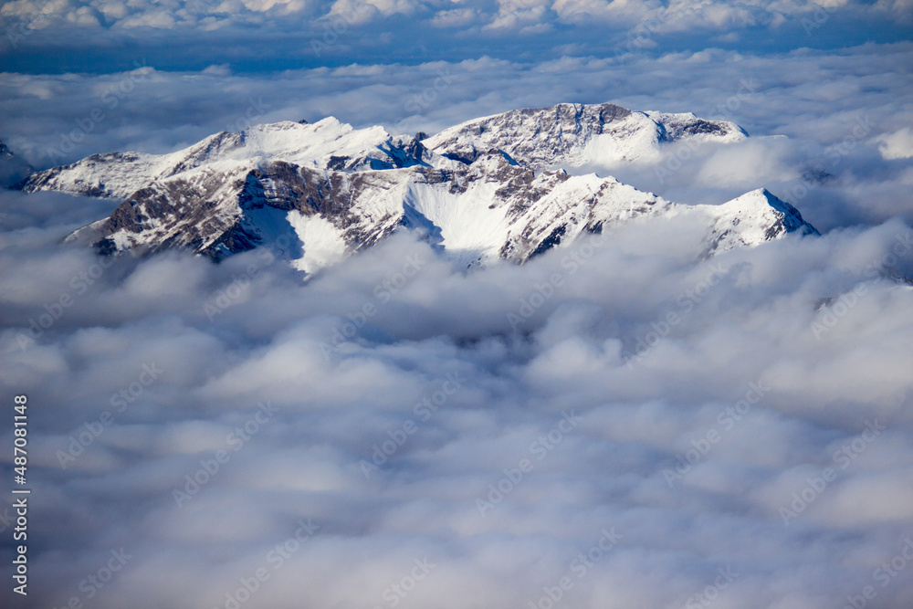 European Alps from the 'Zugspitze' - Germany's talles mountain