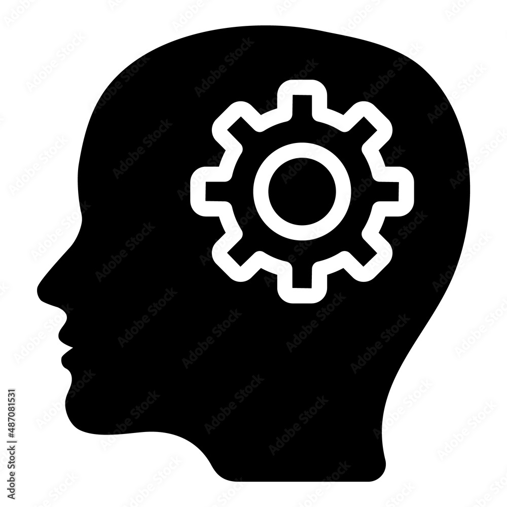 Intellect Flat Icon Isolated On White Background Intellect Flat Icon Isolated On White Background