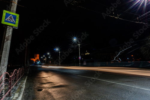 Night city of Lutsk Ukraine travel journey © Oleksandr