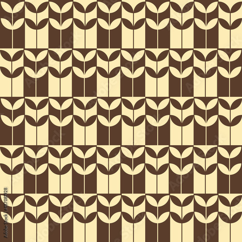 Seamless surface pattern design with herringbone motif. Repeated chevrons wallpaper. Zigzag lines. Jagged triangular waves. Digital paper, textile print, page fill. Vector art