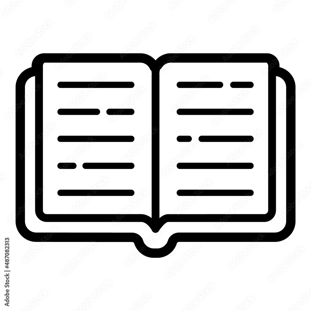 Book Flat Icon Isolated On White Background Book Flat Icon Isolated On White Background