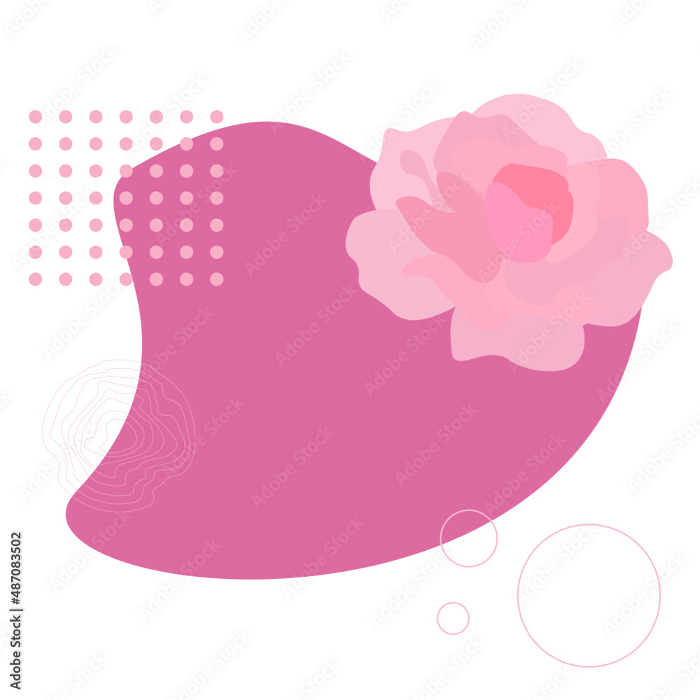 Abstract background with flower. Peony. Background, poster, banner. Vector illustration. Abstract background with flower. Peony. Background, poster, banner. Vector illustration.