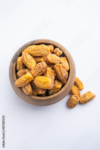 Dried Dates or sukha khajur or khajoor photo