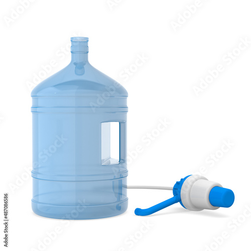 water bottle on white backg...