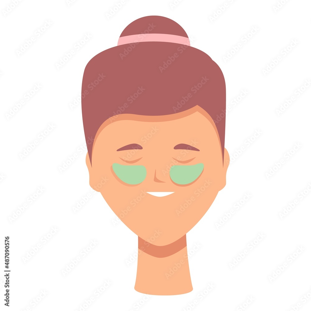 Eye patches icon cartoon vector. Mask face. Under cream