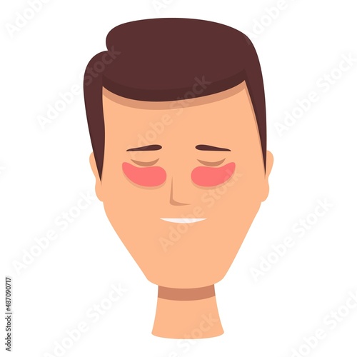 Boy eye patch icon cartoon vector. Mask face. Gel pack