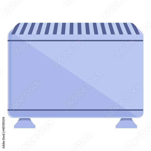 Boiler heater icon cartoon vector. Room convector. Wall heating