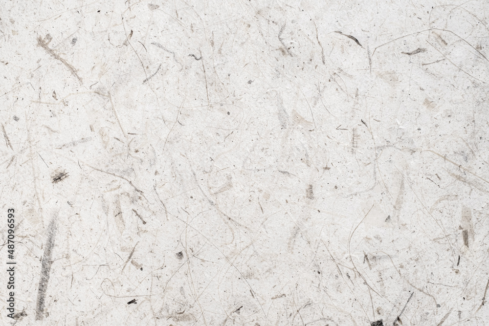 Naklejka premium White craft paper texture background from made natural leaves. Recycled paper texture background banner concept.