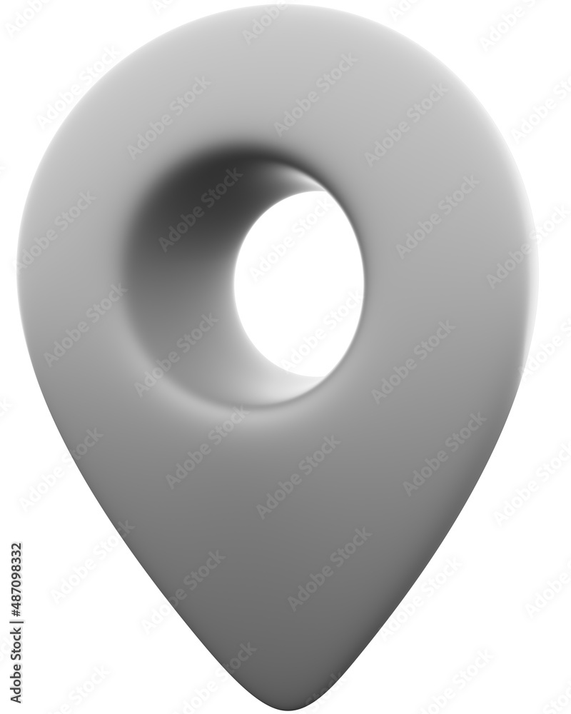 Pin 3d isolated Pin 3d isolated