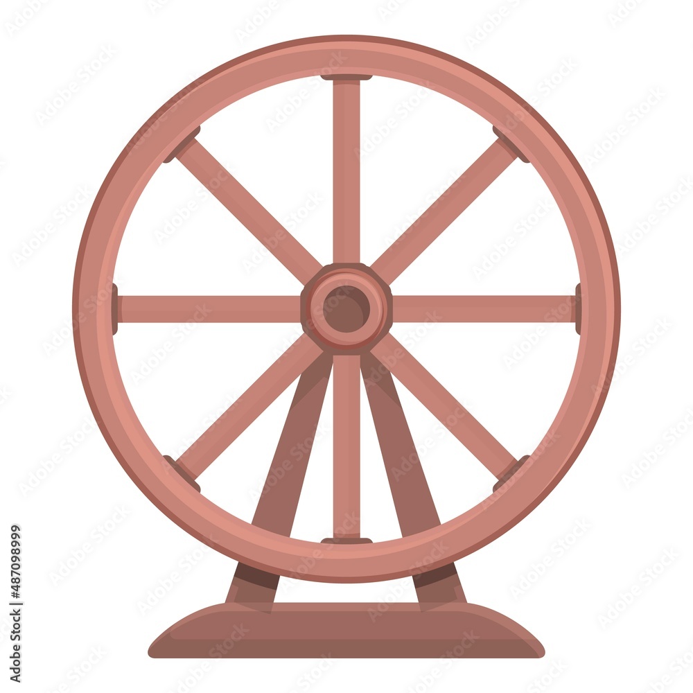 Obraz premium Pet wheel icon cartoon vector. Store item. Collar animal