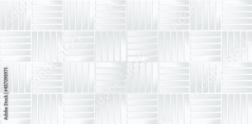 Mosaic of white shapes background