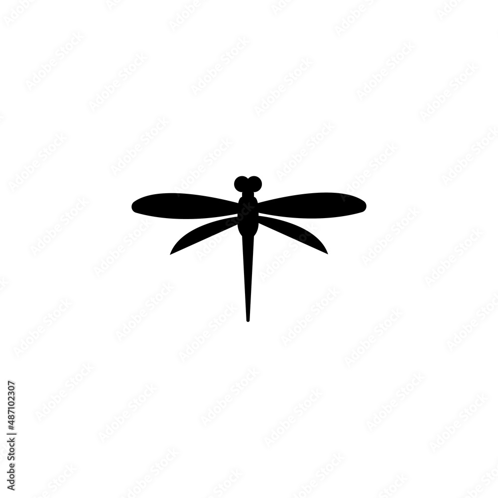 Dragonfly illustration icon design template vector Dragonfly illustration icon design template vector
