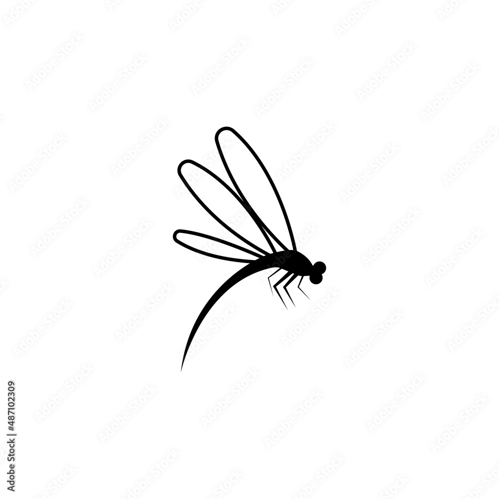 Dragonfly illustration icon design template vector Dragonfly illustration icon design template vector