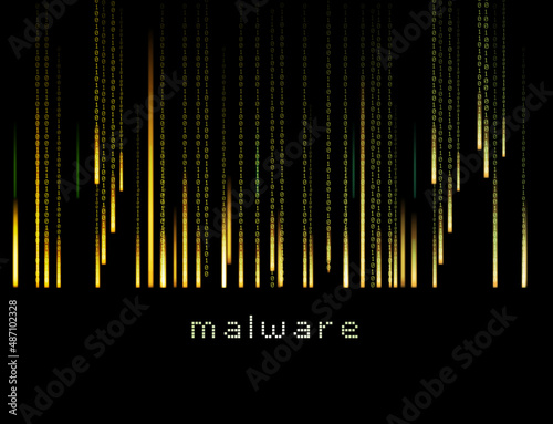 computer malware virus infection binary code